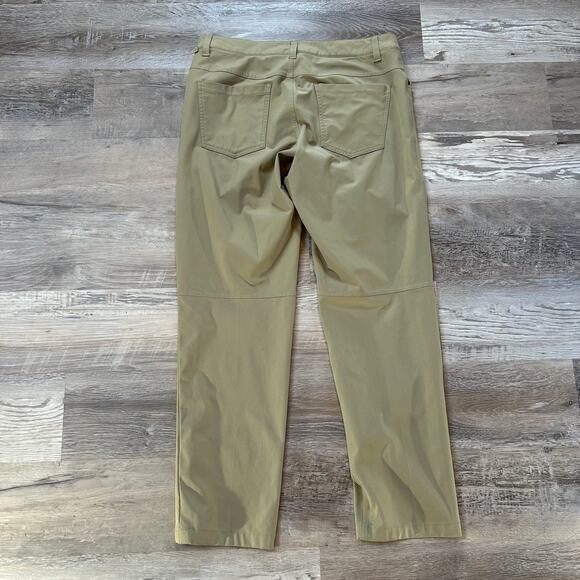 Lululemon Commission Pant Slim Fit Khaki Beige Size 31 Men’s ABC Tech Pocket - Picture 6 of 9
